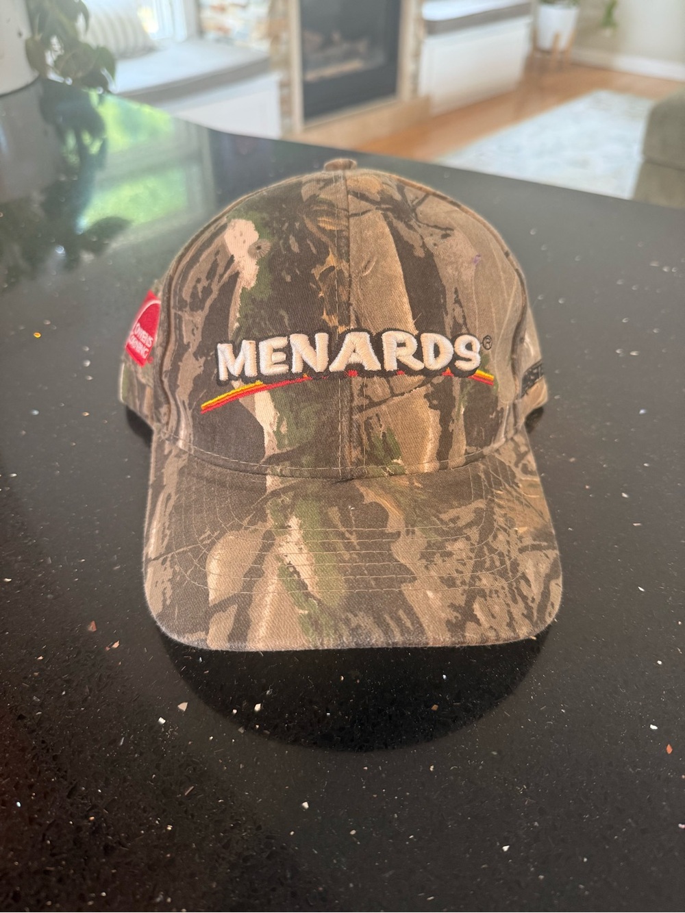 Menards Camo Baseball Cap - Green/Brown Camouflage